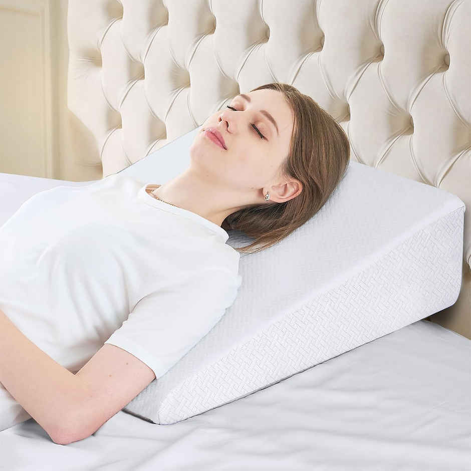 Trajectory Wedge Pillow | Memory Foam | Orthopedic Wedge Cushion For Back Support - Assorted