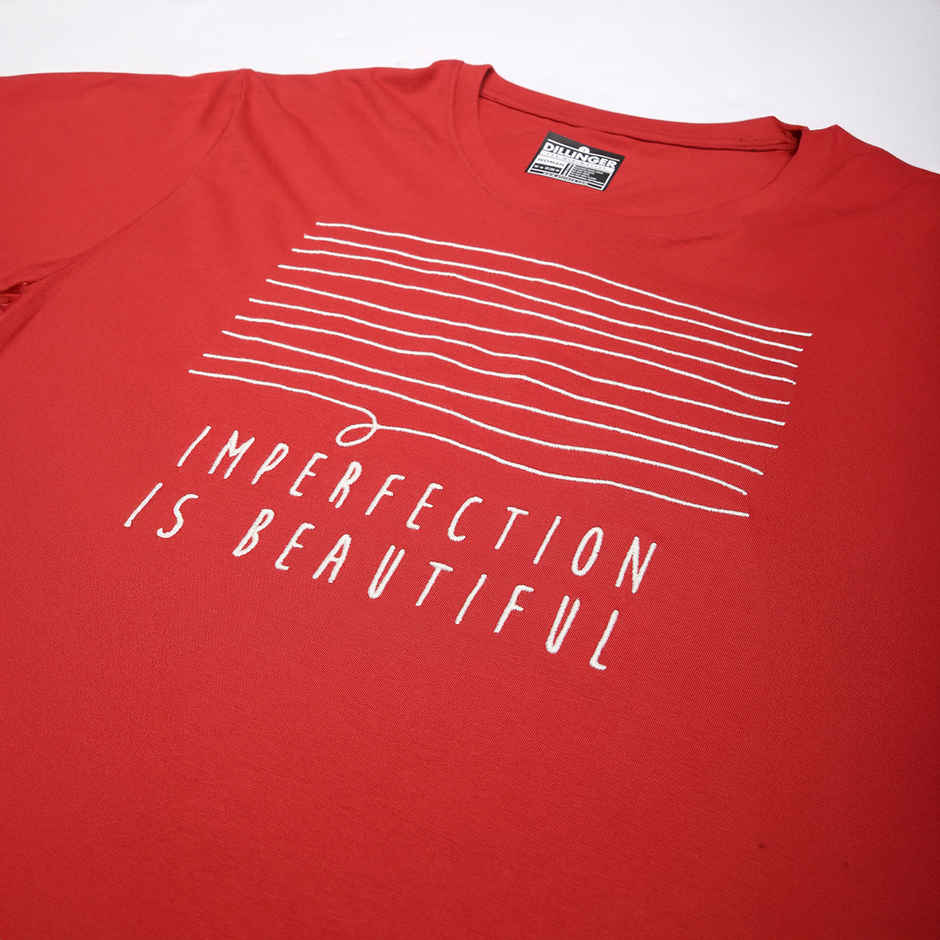 Dillinger Women's Short Sleeve Boxy Regular Embroidery T-shirt | Red - L