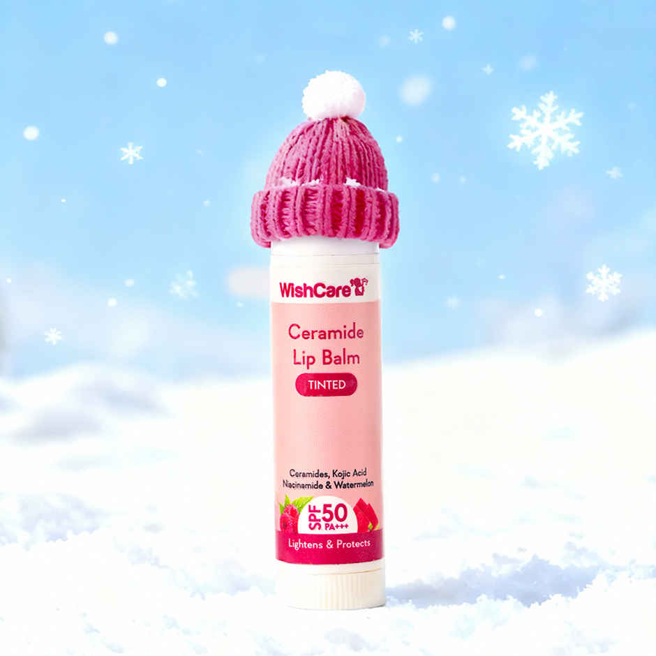 Wishcare Tinted Ceramide Lip Balm With SPF 50 PA+++ - Kojic Acid & Niacinamide
