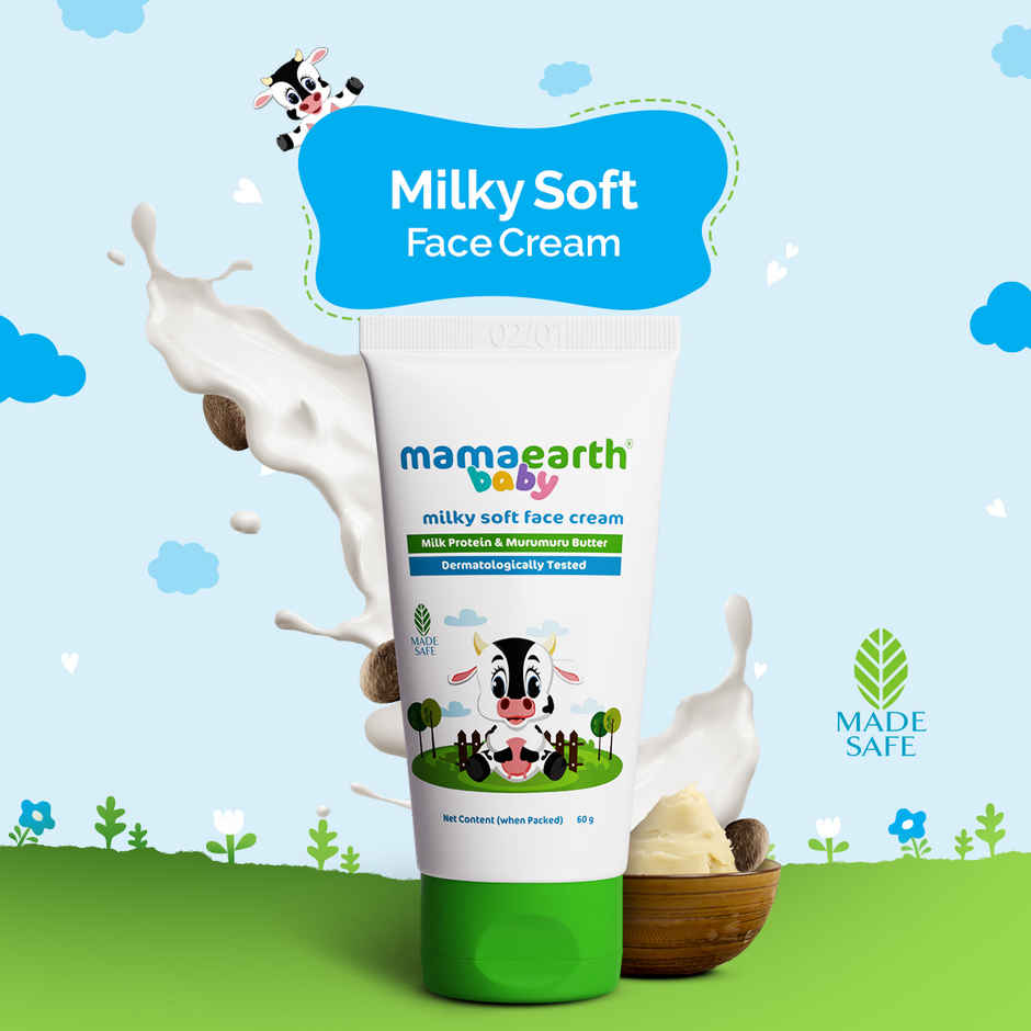Mamaearth Milky Soft Baby Face Cream With Muru Muru Butter