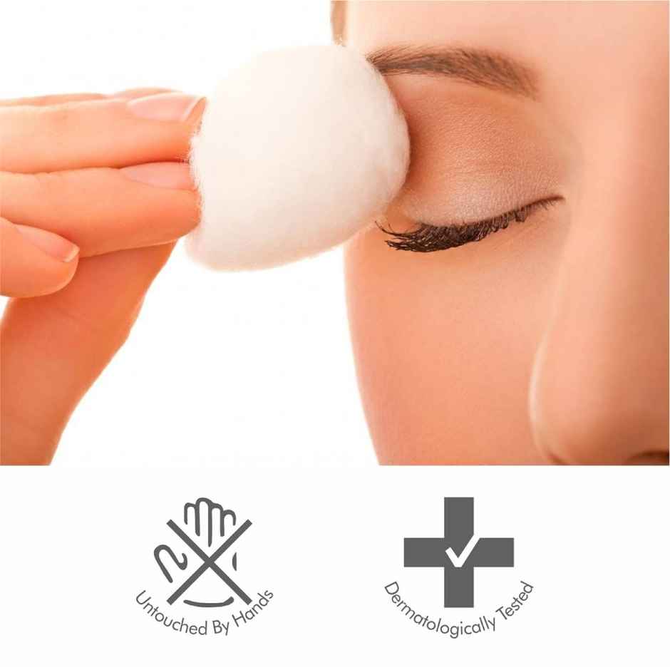 Tulips White Cotton Balls Pouch | Soft & Gentle