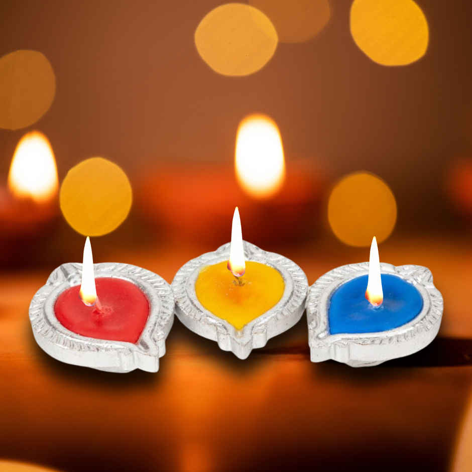 Diya Object Wonder Earthen Diyas Set Assorted Colors - Buy at ₹140 Online | Instant ...