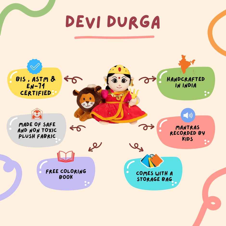 Panda's Box Mantra Chanting Devi Durga | Medium - 26 cm