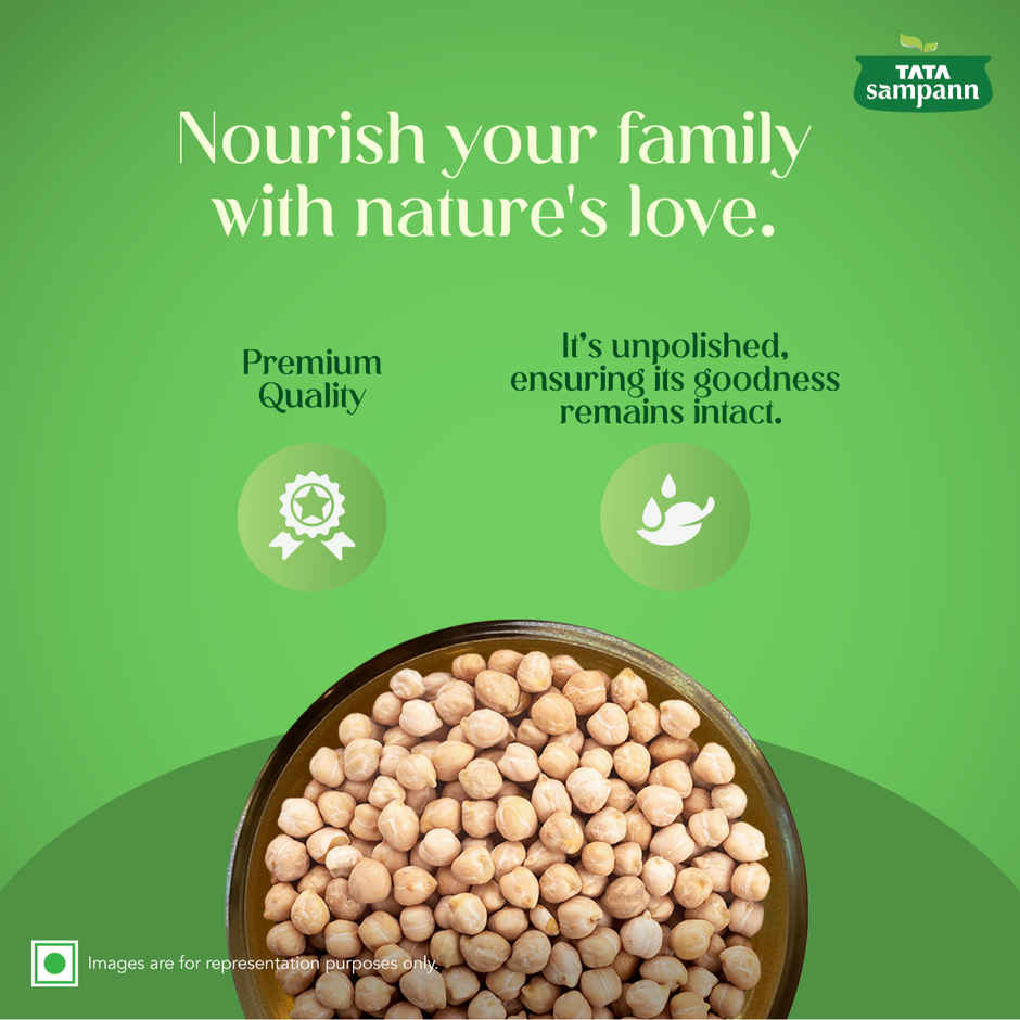 Tata Sampann Unpolished Kabuli Chana | Medium Size