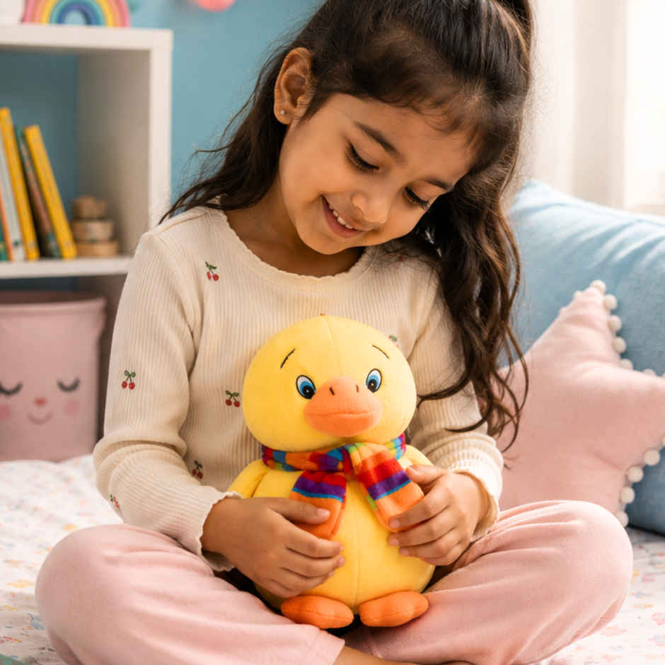 ToyTales Derby Duck Plush Toy | Stuffed Animal Soft Toy | Birthday Gift for Kids | Gift Baby | 25cm