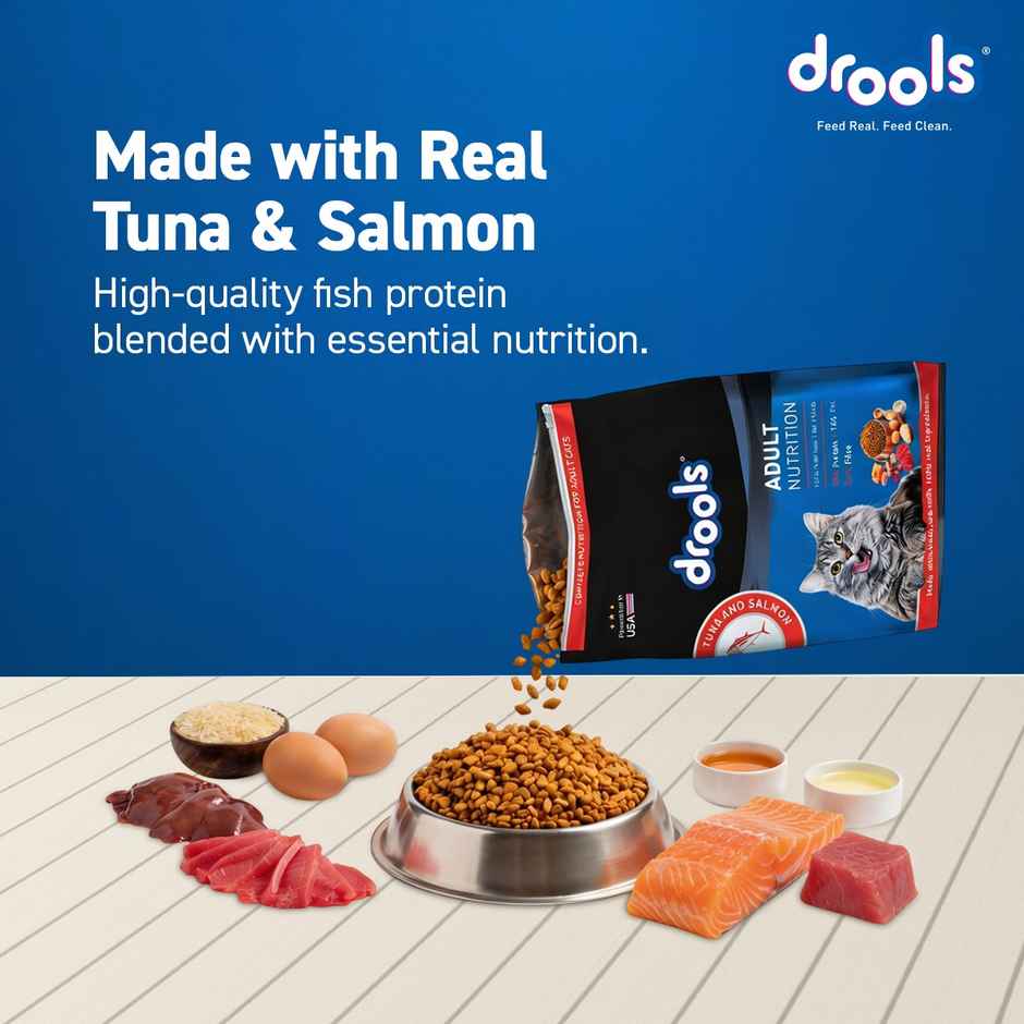 Drools Tuna & Salmon Adult Dry Cat Food