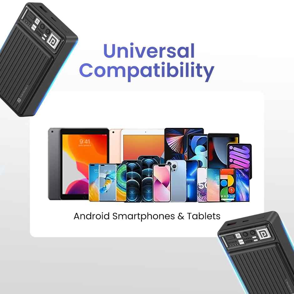 Portronics Luxcell Mini 20K Advanced 20000 mAh Smallest Power Bank with 22.5W Max Output(Black)