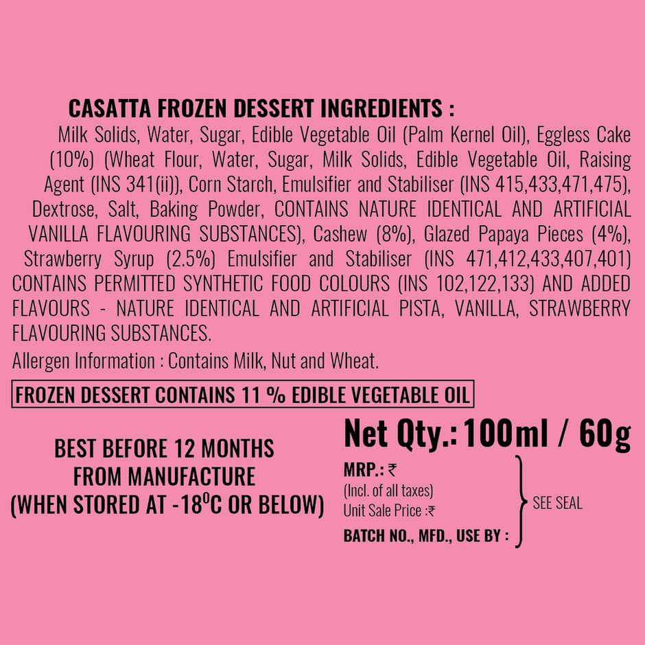 Dairy Day Premium Cassata Ice Cream Combo 