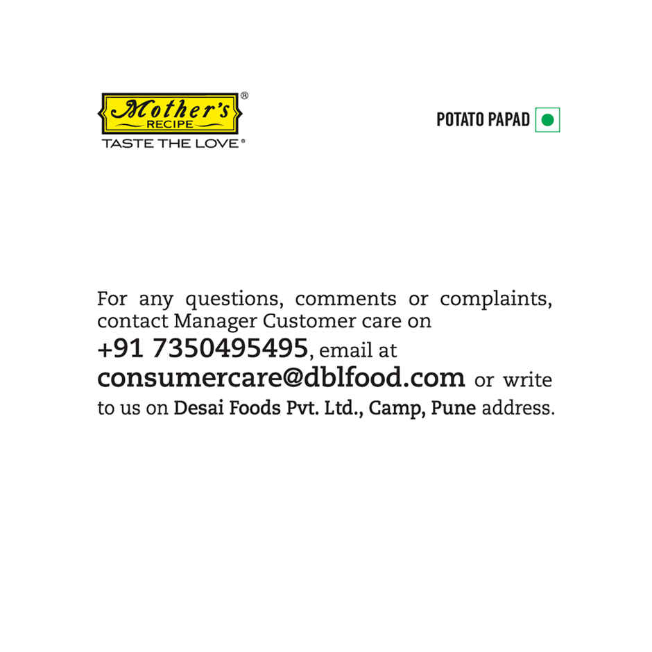 Mother's Recipe Potato Papad