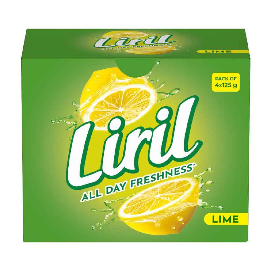 Liril Lime & Tea Tree Oil Soap (Pack Of 4)