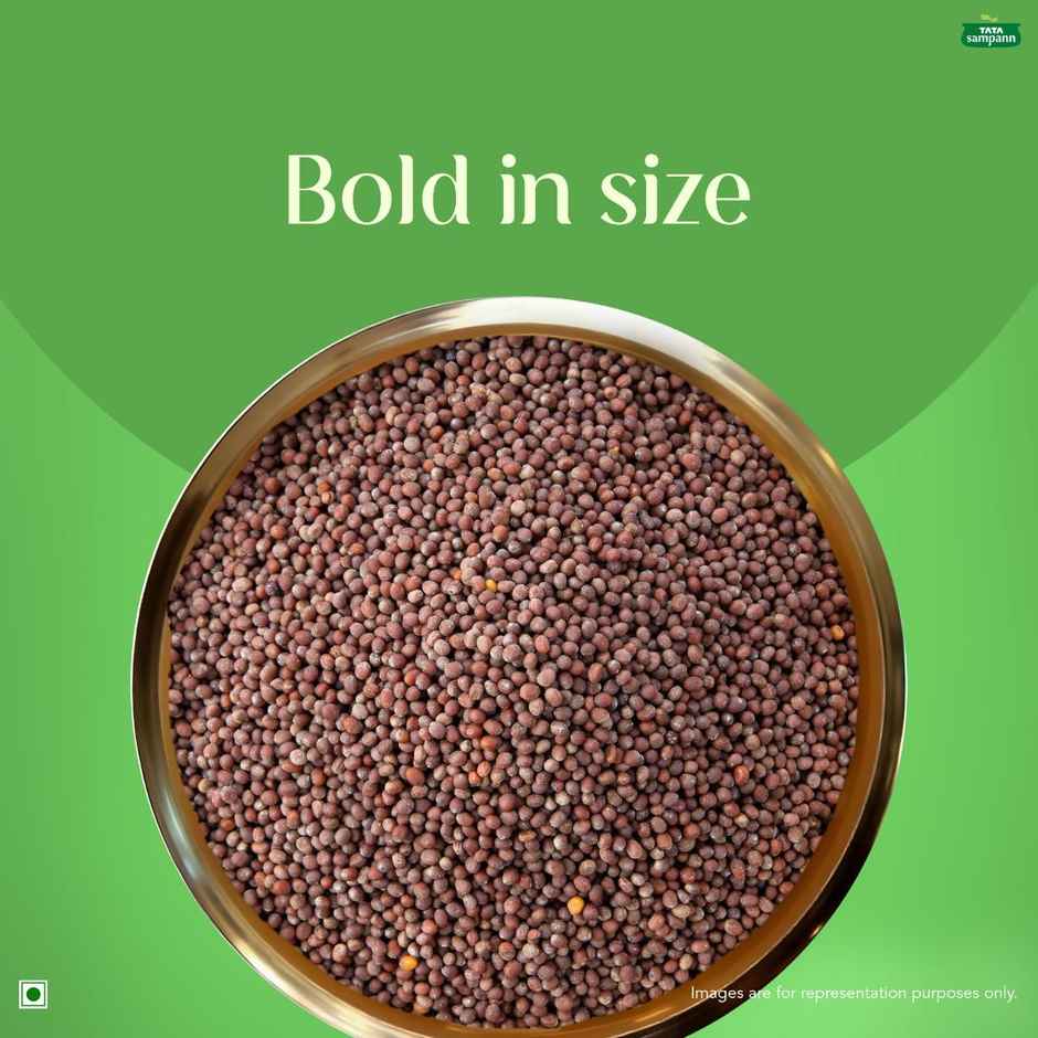 Tata Sampann Whole Spices Mustard Small Seeds, Pure & Natural Whole Spices, Rich Aroma,