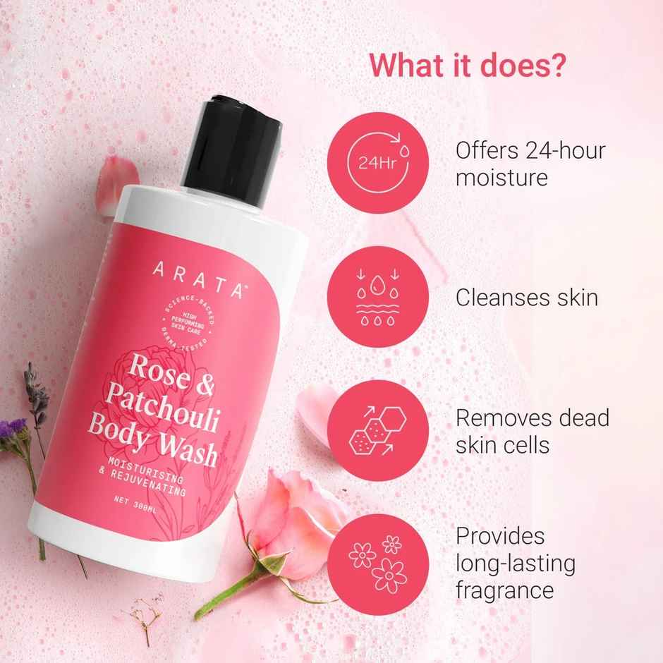 Arata Rose & Patchouli Body Wash