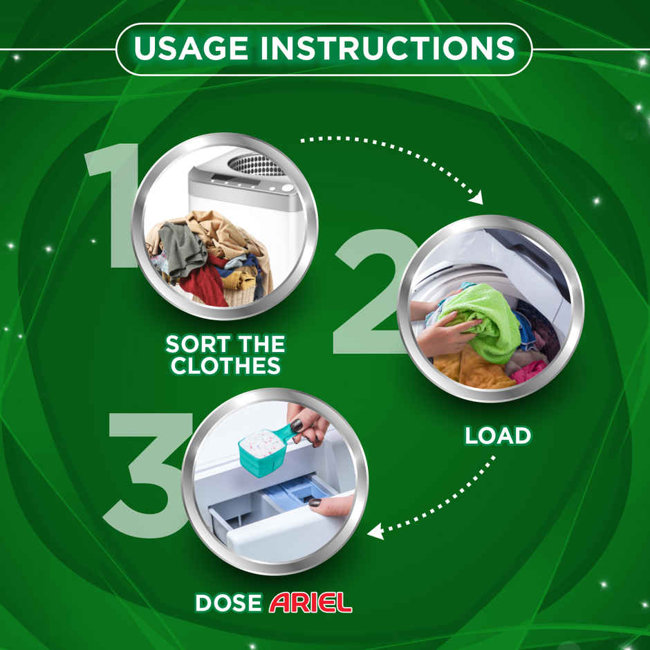 Ariel Matic Detergent Powder Top Load Liquid free|For Washing Machine