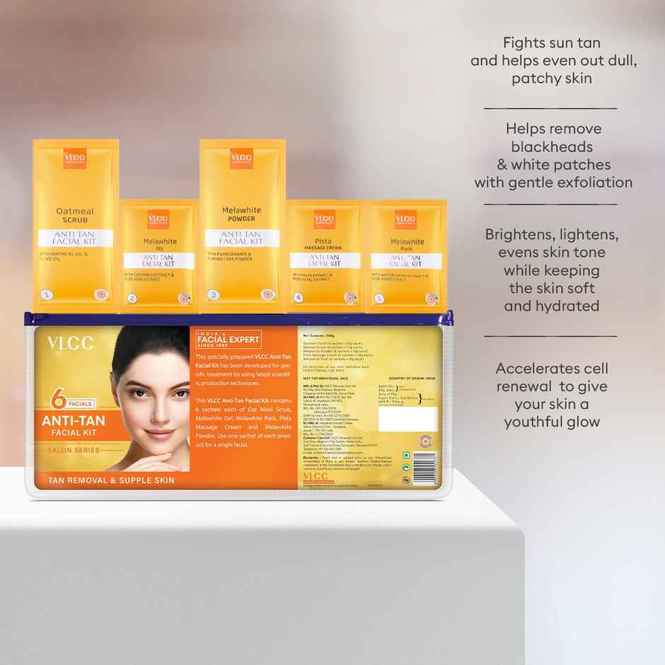 VLCC Salon Anti Tan Facial Kit ( 6 Facials )