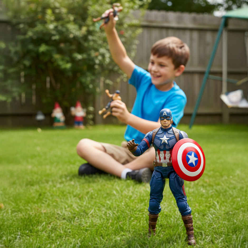 Striders Licensed Captain America Superhero Action Figure | 7 inch