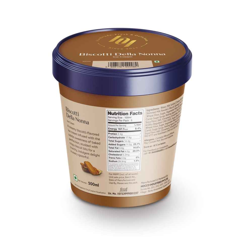 Huber & Holly Biscotti Della Nonna Ice Cream Tub