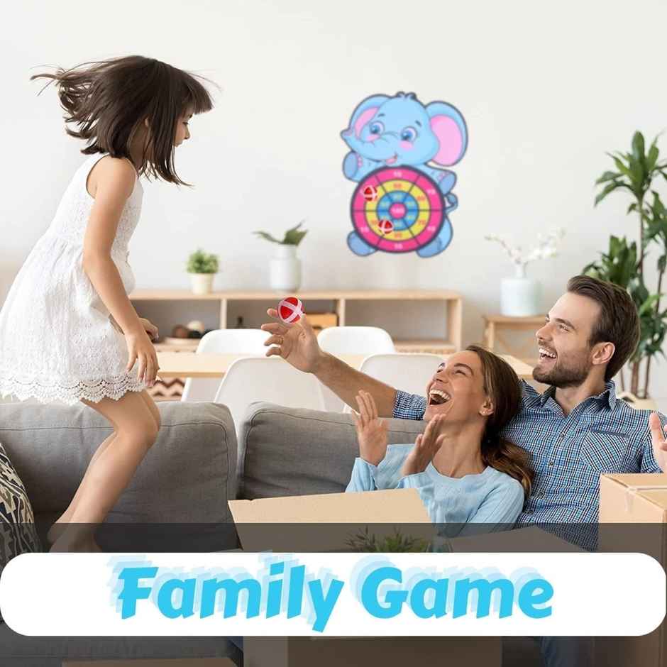 Kidology Dart Board for Kids | Indoor Party Game with 10 Sticky Balls | Gift for Kids