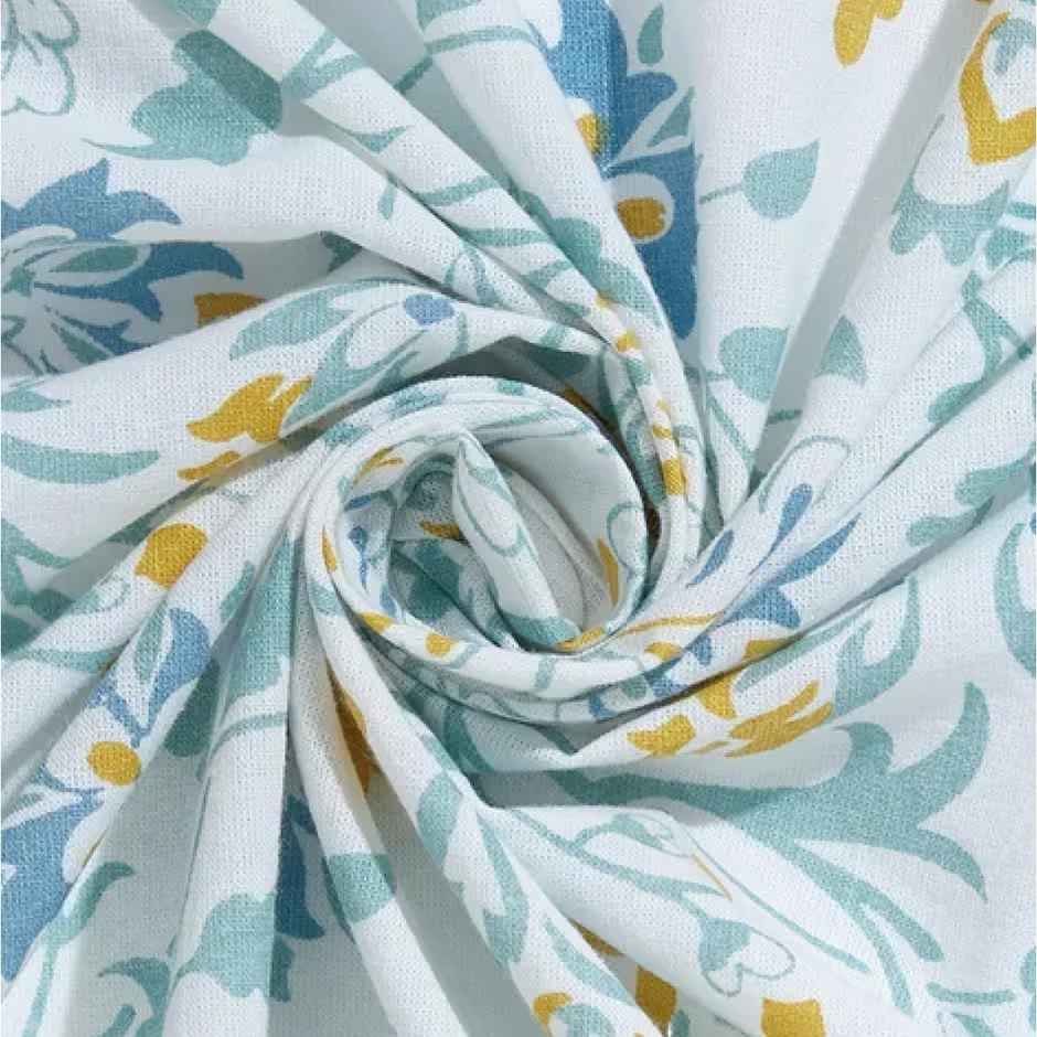 Fabindia Cotton Printed Double Bedsheet With 2 Pillow Covers