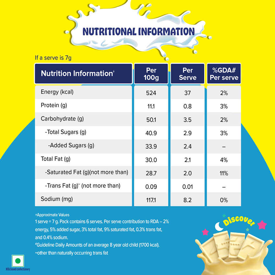 Nestle Milkybar Chocolate, Yummy Creamy Treat, Made with Milk
