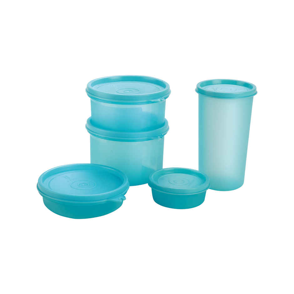 Joyo Fresherware 5 pcs set, Lunch pack (110 ml,250 ml, 450 ml, 600 ml, glass-460 ml)-Assorted