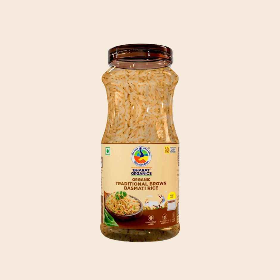 Bharat Organics Traditional Brown Basmati Rice