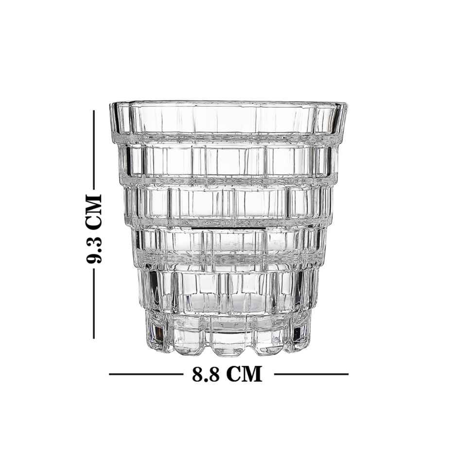Trix Whisky Glass | Set of 6 Piece | 330 ml | Sanjeev Kapoor
