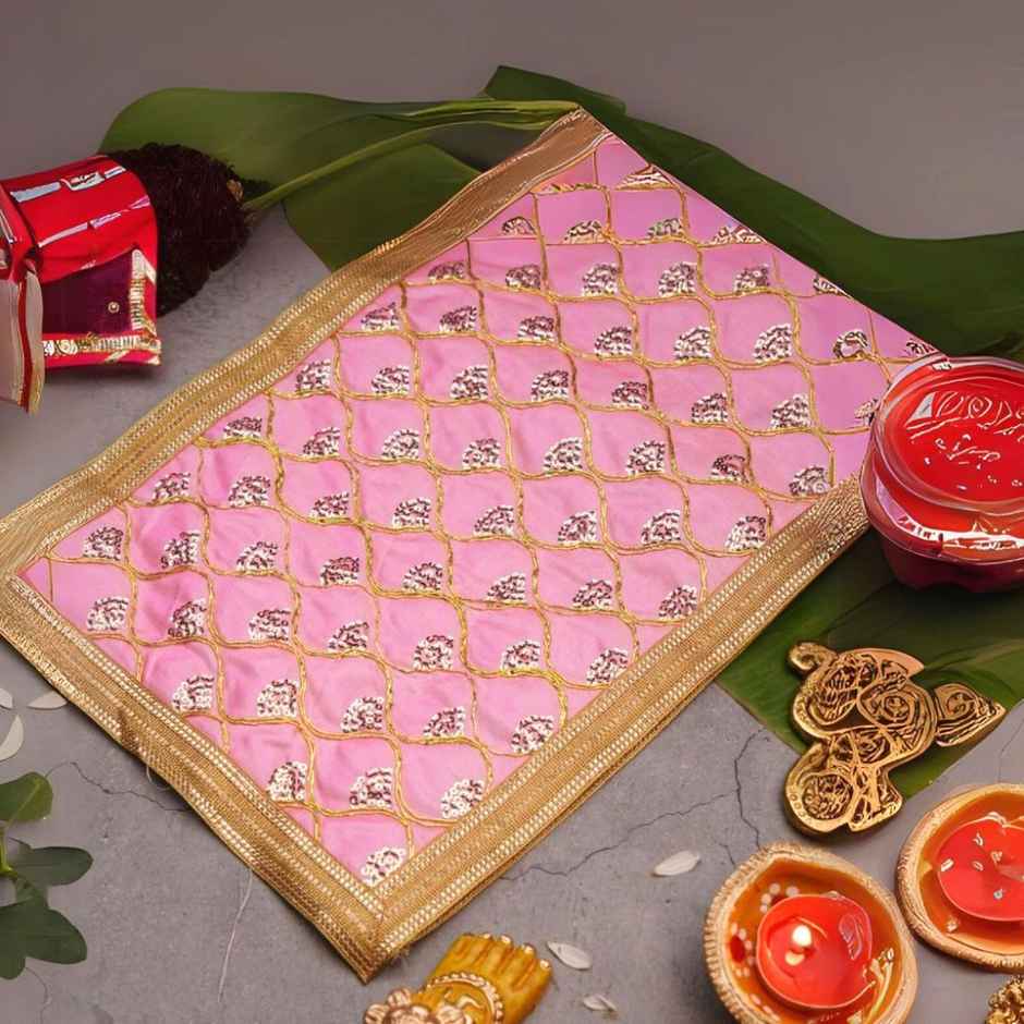 Servdharm Mata ki Chunri - Light Pink | One Size