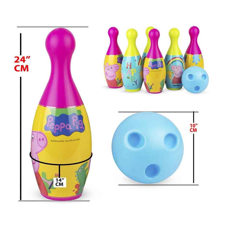 ITOYS Bowling Set Pvc-Peppa Pig (Assorted)