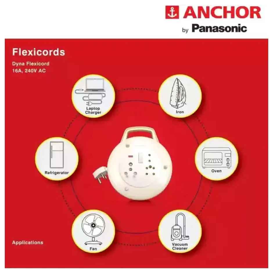 Panasonic 16 Amp Dyna Flex Box With 4 Mtr Wire