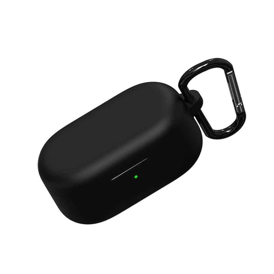 Sounce Earphone Case Cover for OnePlus Nord Buds 2 | Silicone Shock-Absorbing | Black