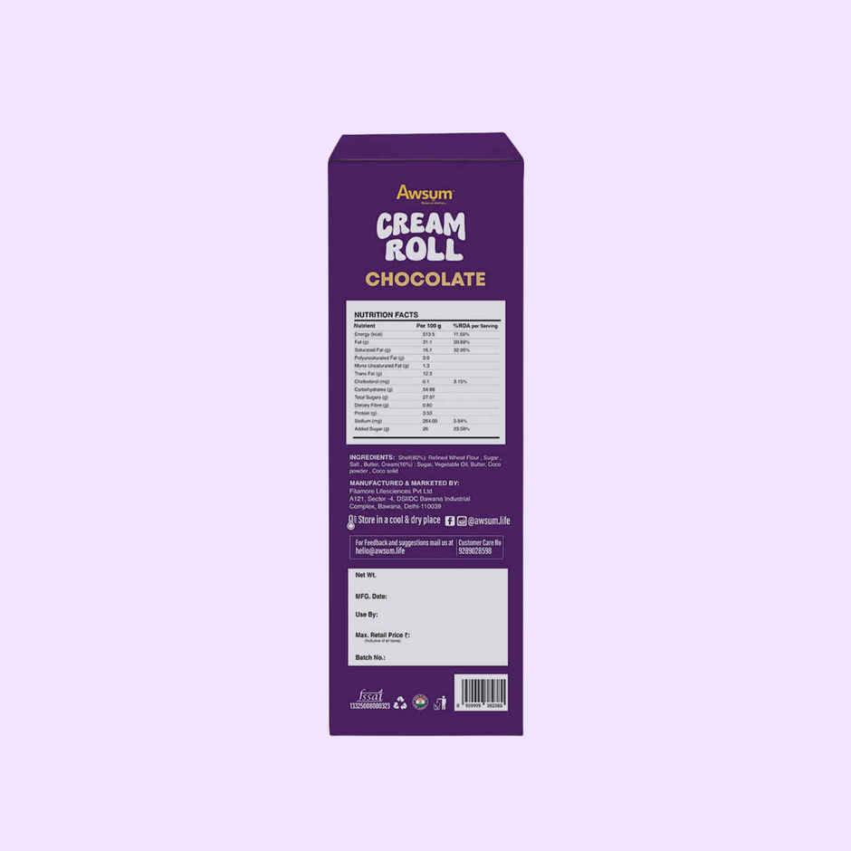 Awsum Cream Roll Chocolate