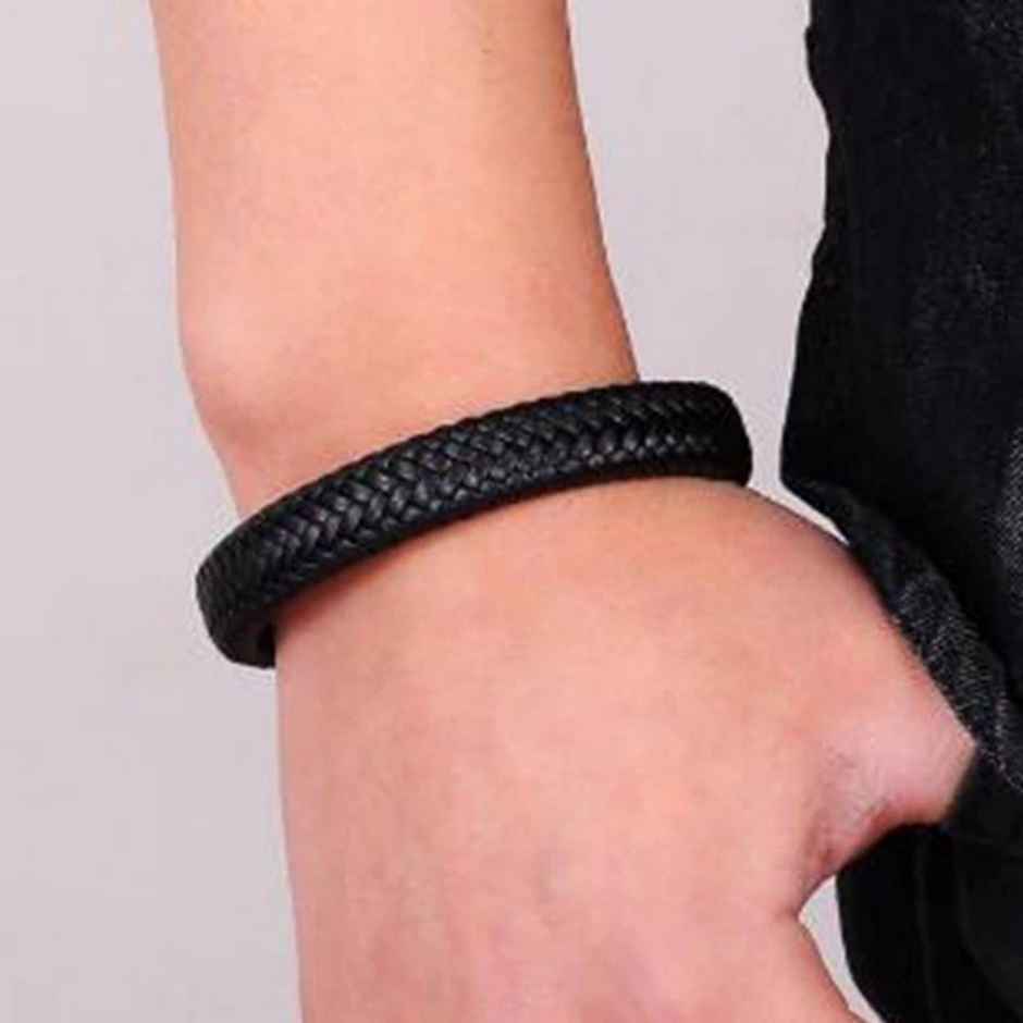 Fashion Frill Men's Rope Bracelet Black Regular