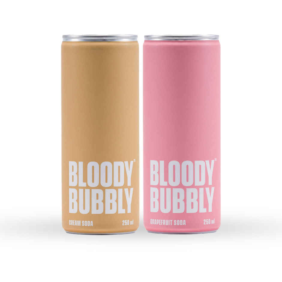Bloody Bubbly Cream Soda (250ml) & Bloody Bubbly Grapefruit Soda (250ml) Combo