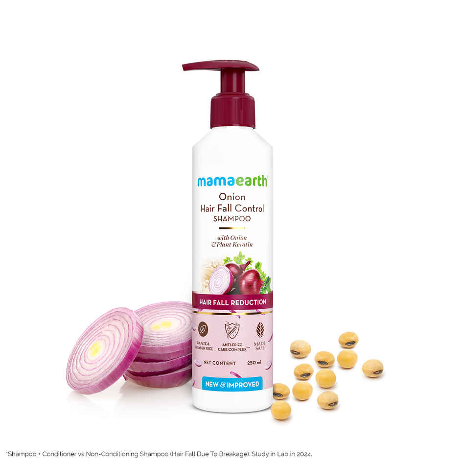 Mamaearth Onion Shampoo for Anti Hair Fall & Hair Growth with Onion Oil & Plant Keratin