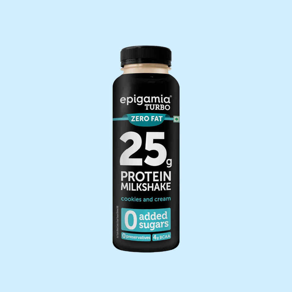 Epigamia Turbo Cookies And Cream Protein Milkshake