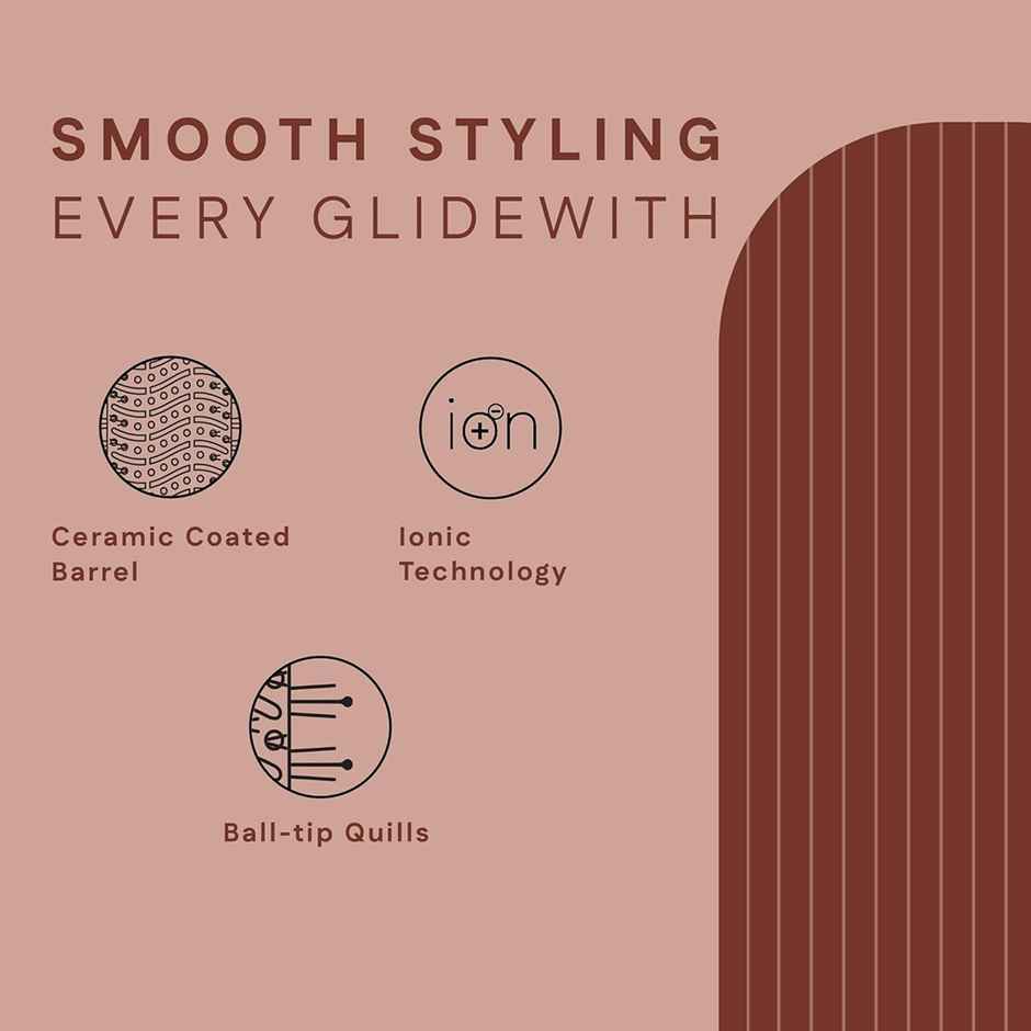 Winston 3 in 1 Hair Styling Blow Brush Blow Dryer, Curling Iron, & Volumizing Brush - Pink