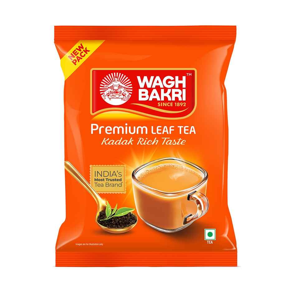 Wagh Bakri Premium Assam Leaf Tea Bold, Aromatic Kadak Chai Combo