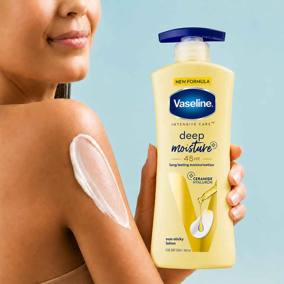 Vaseline Deep Moisture Body Lotion With Ceramide Hyaluron | 10X More Moisture| For Dry Skin