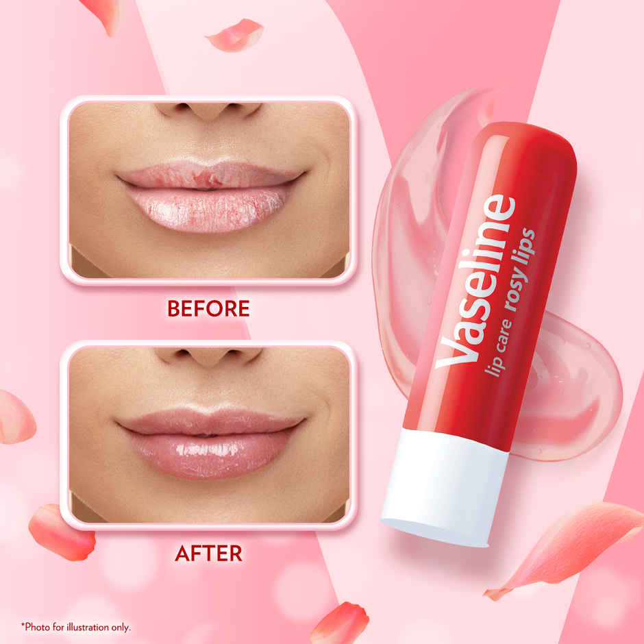 Vaseline Lip Care Rosy Lips Tinted Lip Balm with Almond Oil & Rose Extract