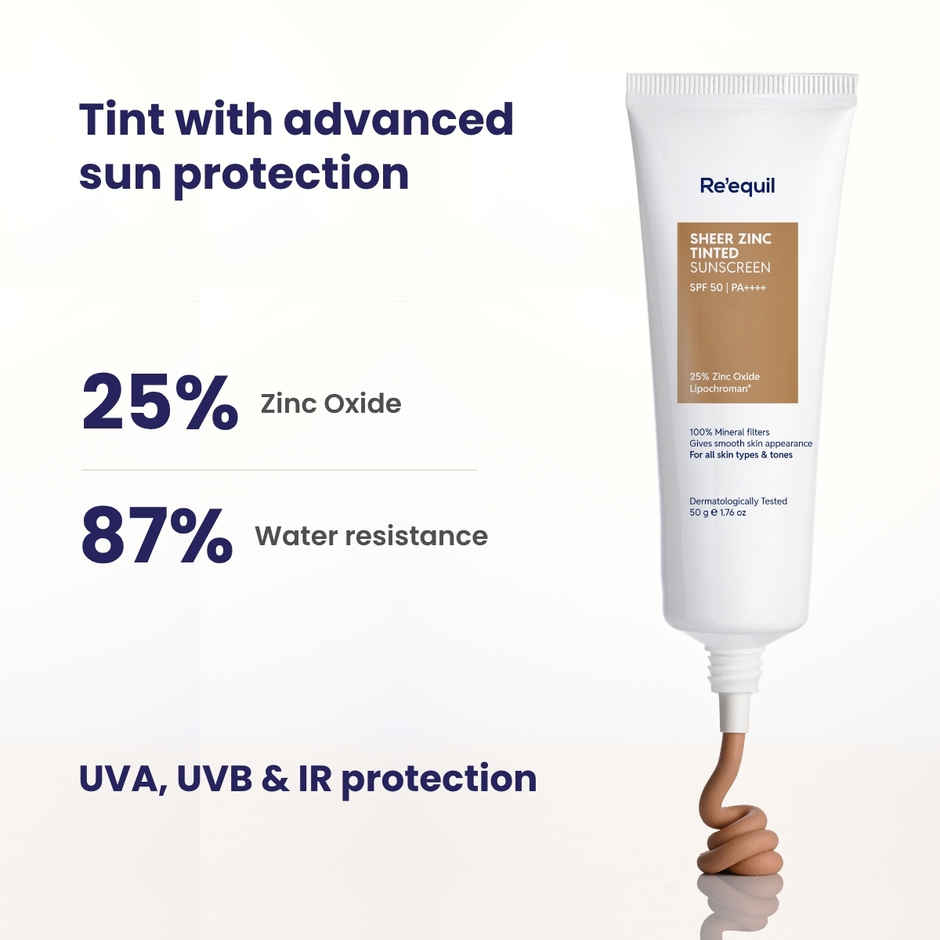 Reequil Sheer Zinc Tinted Mineral Sunscreen SPF 50 PA