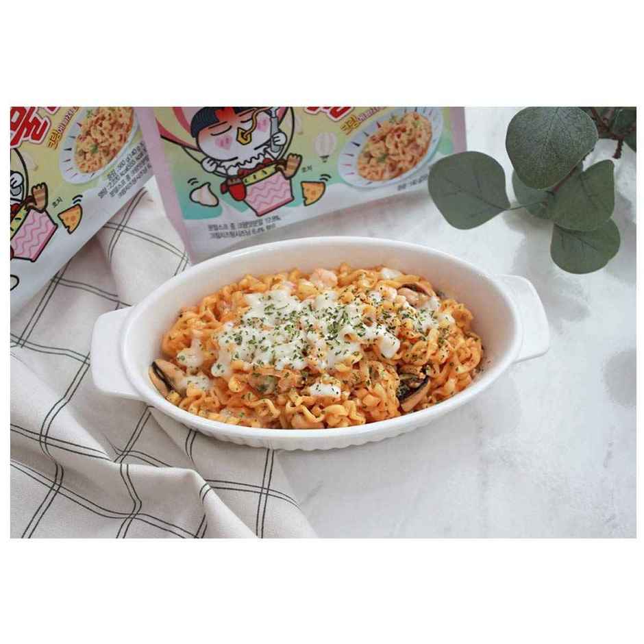Samyang Korean Buldak Cream Carbonara Hot Chicken Flavor Ramen Non-Veg