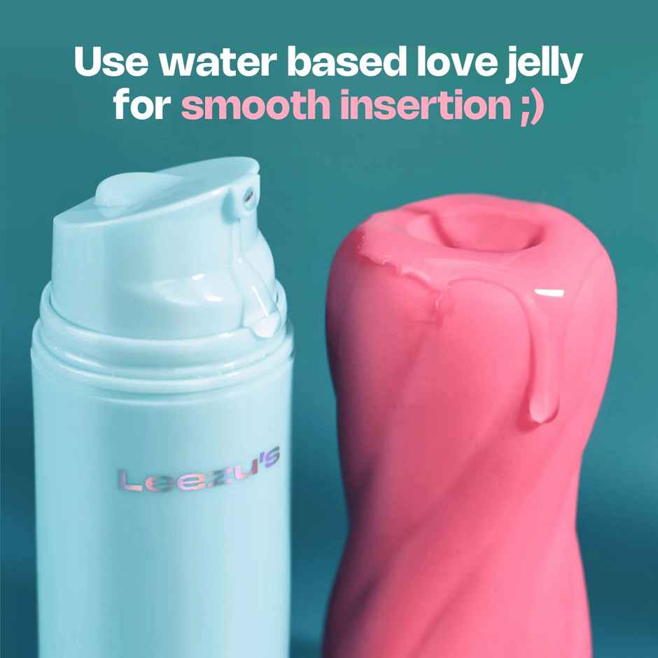 Leezu's Toofaan Intense Stroker Personal Massager with Water Based Lubricating Gel