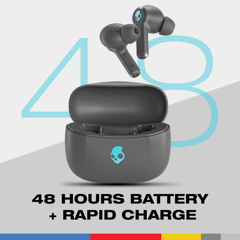 Skullcandy Inkd True Wireless Earbuds 48 Hour Battery Quad Mic ENC Grey