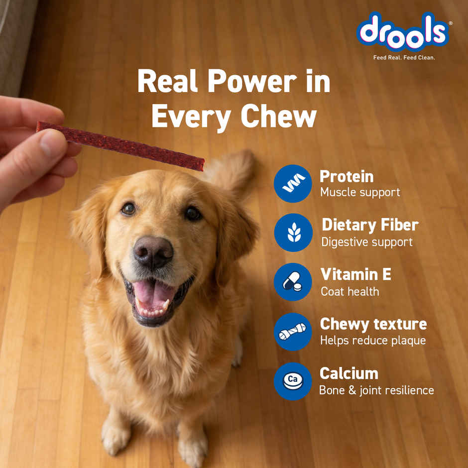 Drools Chicken Strawberry Flavor Dog Treats Sticks