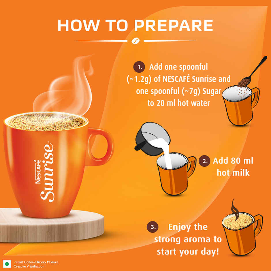 Nescafe Sunrise Instant Coffee Powder by Nescafe with Free Mug