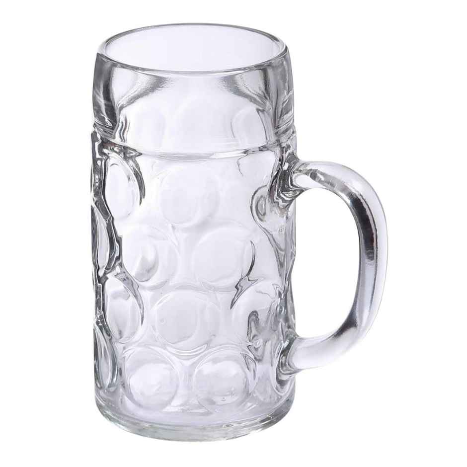 Beer Mug Jumbo Big Size Beer Glass Crystal Clear | 1000 ml | Bar Box