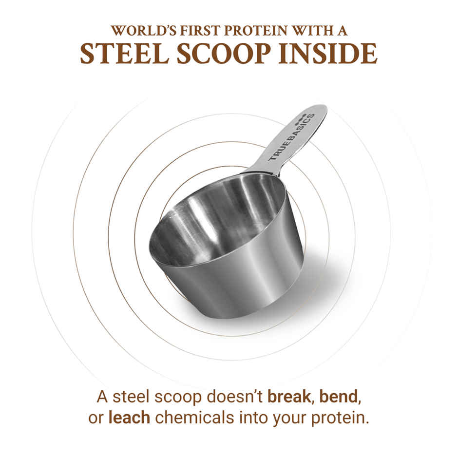 TrueBasics Clean Whey Protein Powder Isolate & Concentrate Blend (Coffee)