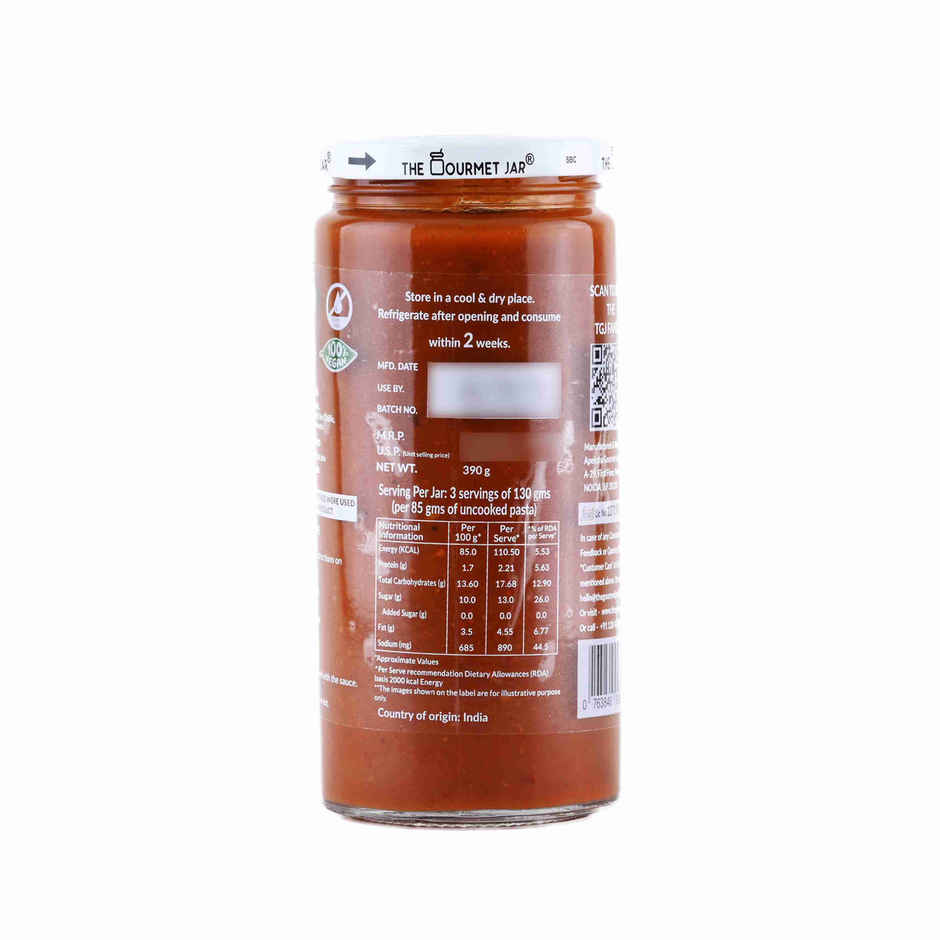 The Gourmet Jar Arrabbiata Pasta Sauce