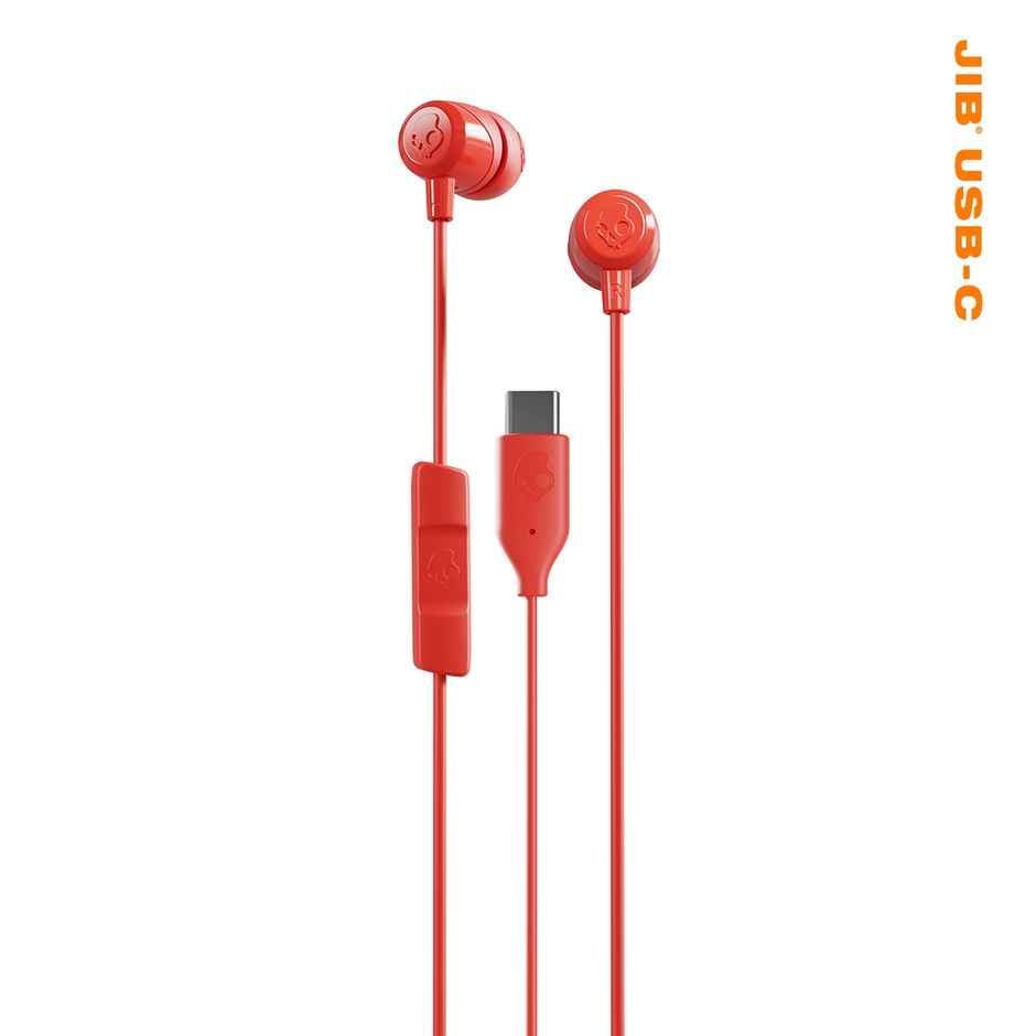 Skullcandy Jib USB-C Wired Earbuds with Noise Isolating Fit | Built-in Microphone Call - Plasma