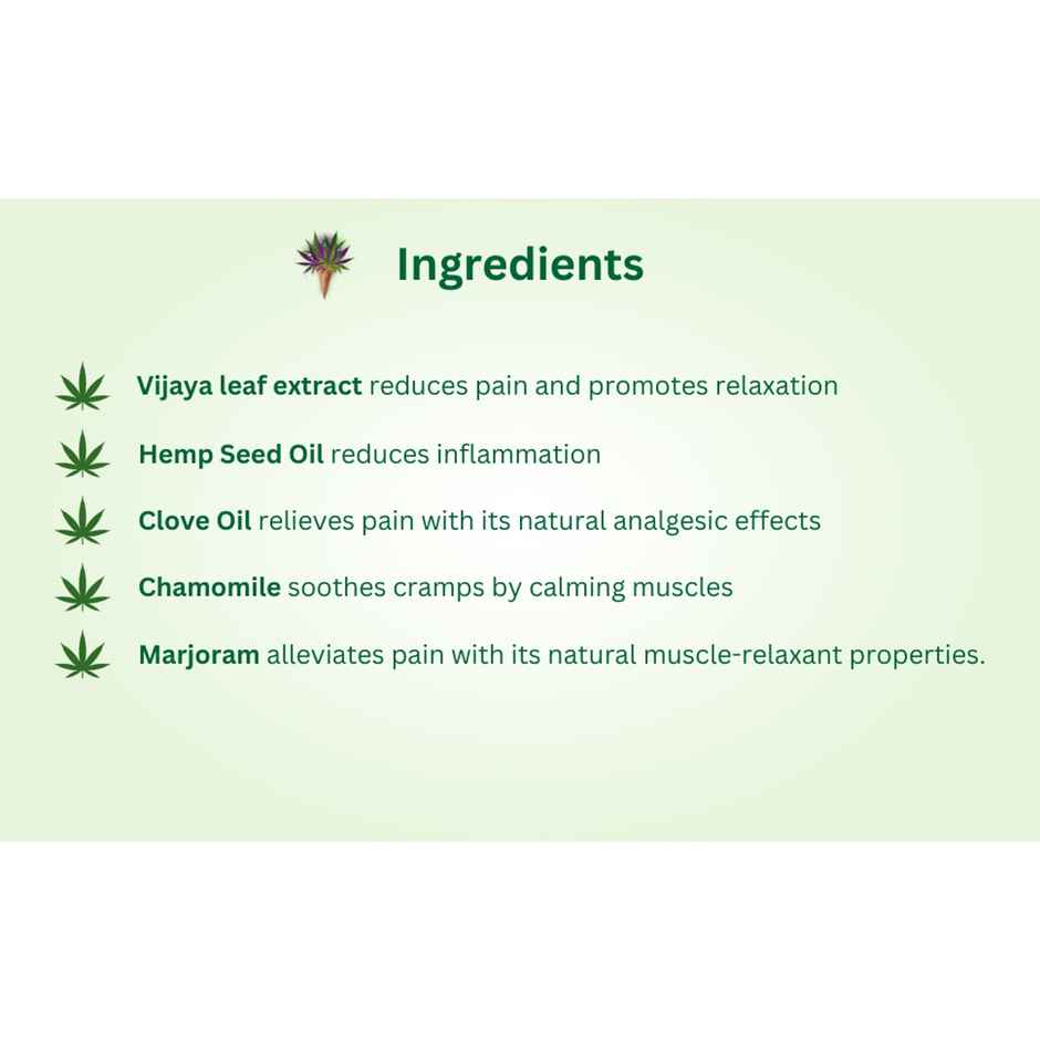 Hampa Hemp Intense Cramping Relief Roll - On